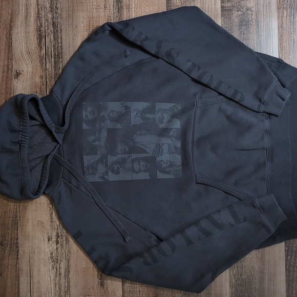Taylor Swift Eras Tour Official Oversized Hoodie Size Medium In Dark Gray - Picture 1 of 12
